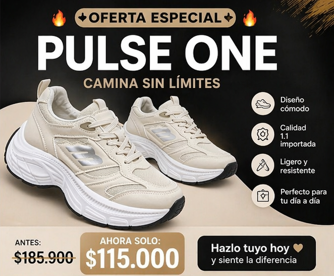 Tenis Para Mujer Importado PULSE ONE