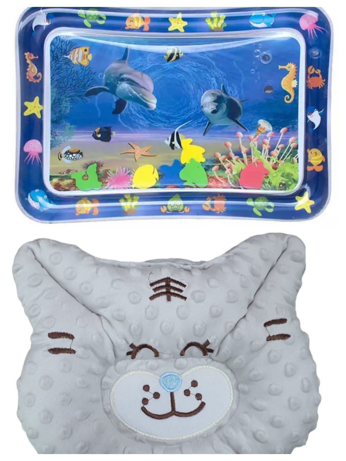 TAPETE AGUA  + COJIN MOLDEADOR BEBES