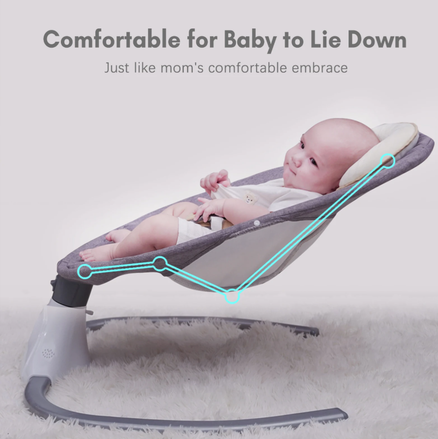 SILLA  DE DORMIR  PARRA BEBE TOP GRIS👶