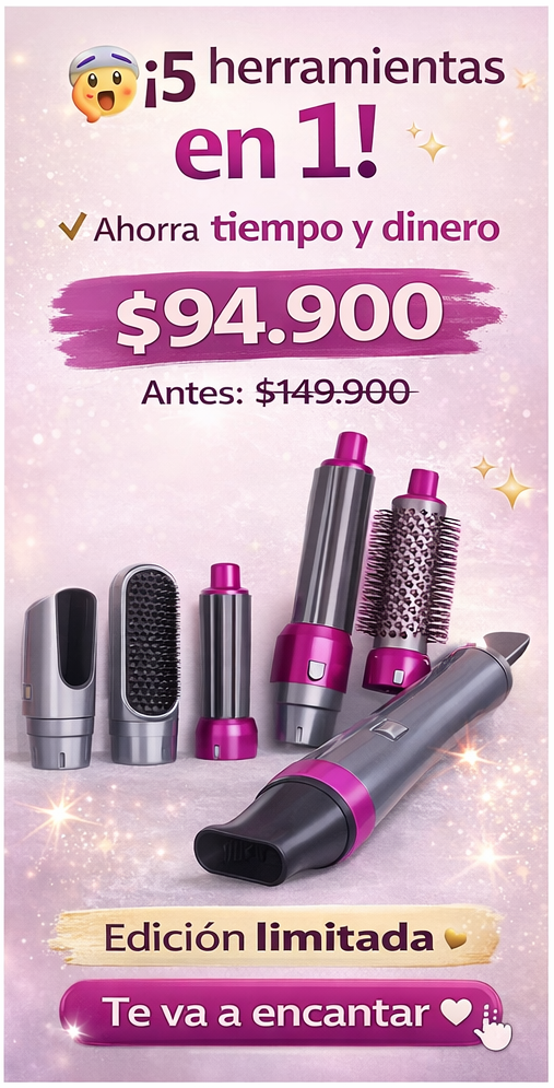 Cepillo secador, moldeador y alisador 5