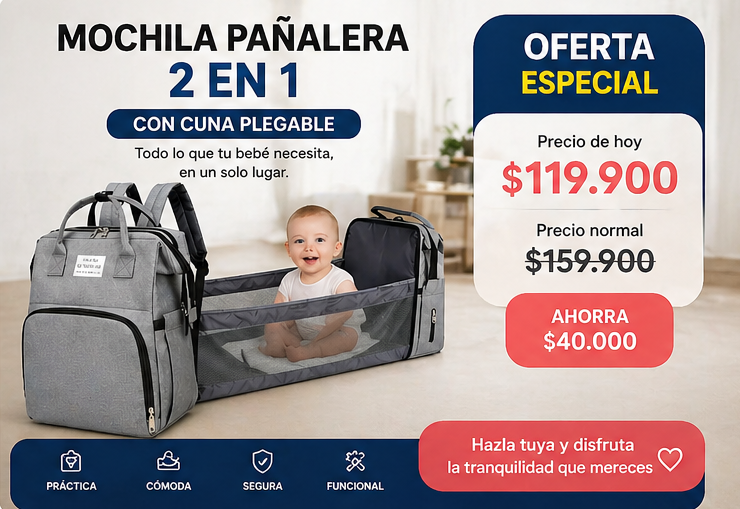 PAÑALERA DE BEBE EXPANDIBLE