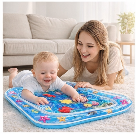 TAPETE AGUA  + COJIN MOLDEADOR BEBES