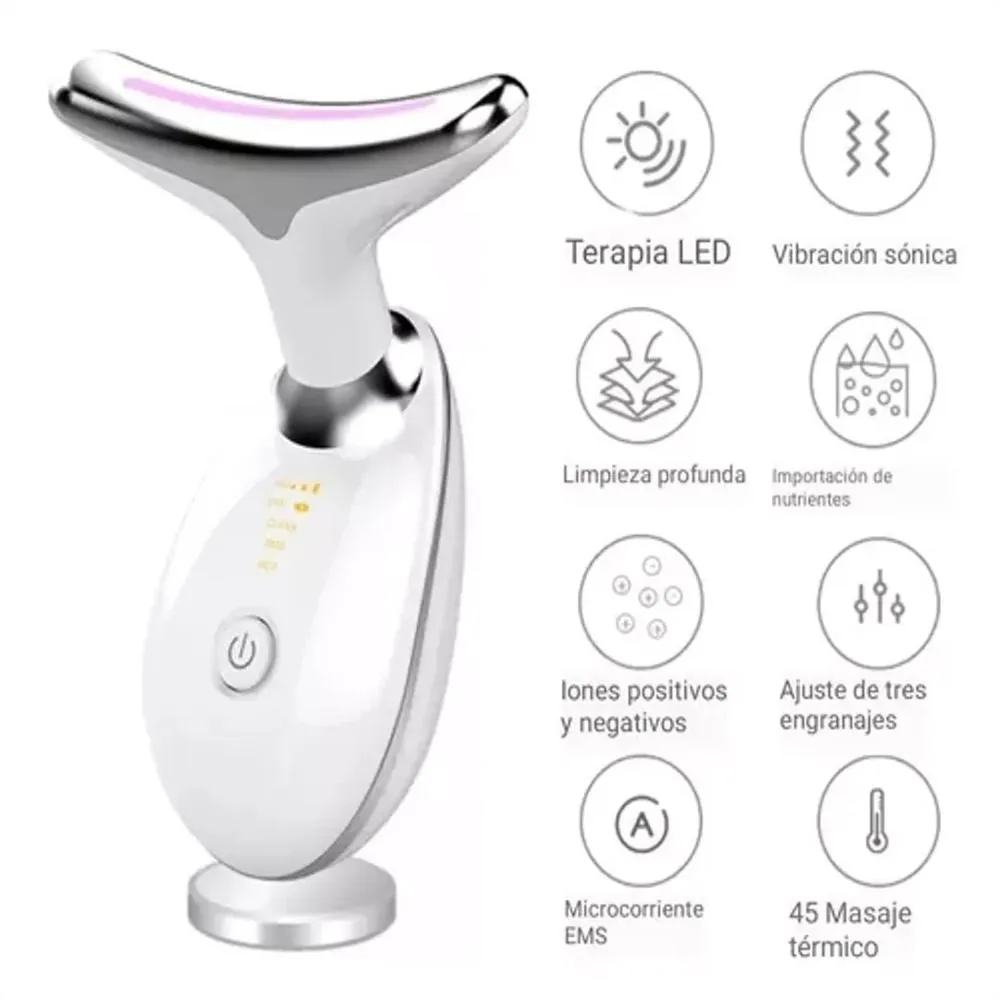Masajeador Papada Facial LUZ LED