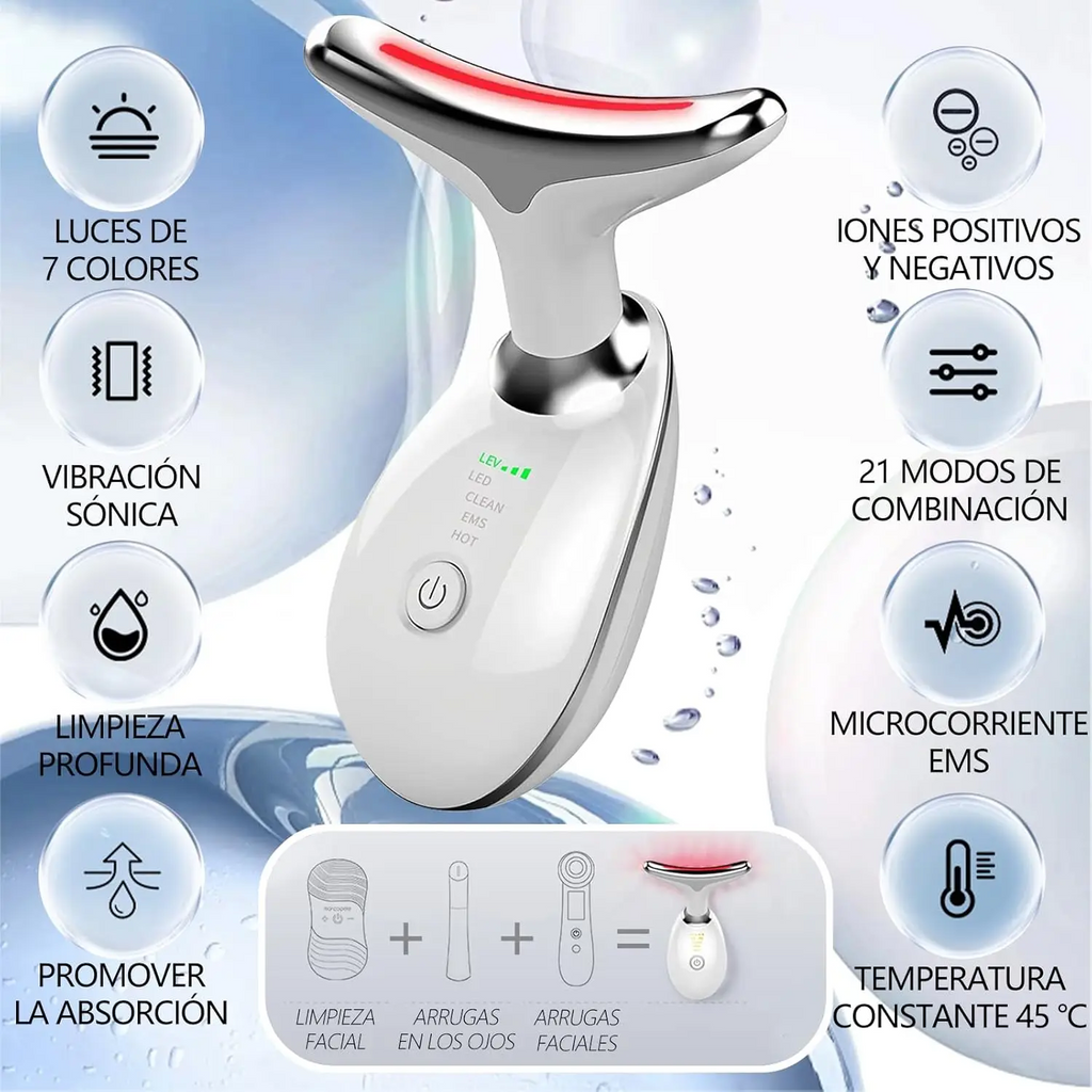 Masajeador Papada Facial LUZ LED